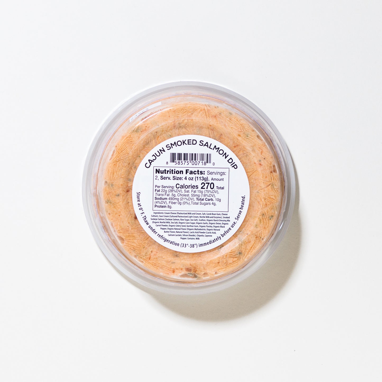 8oz Cajun Smoked Salmon Dip