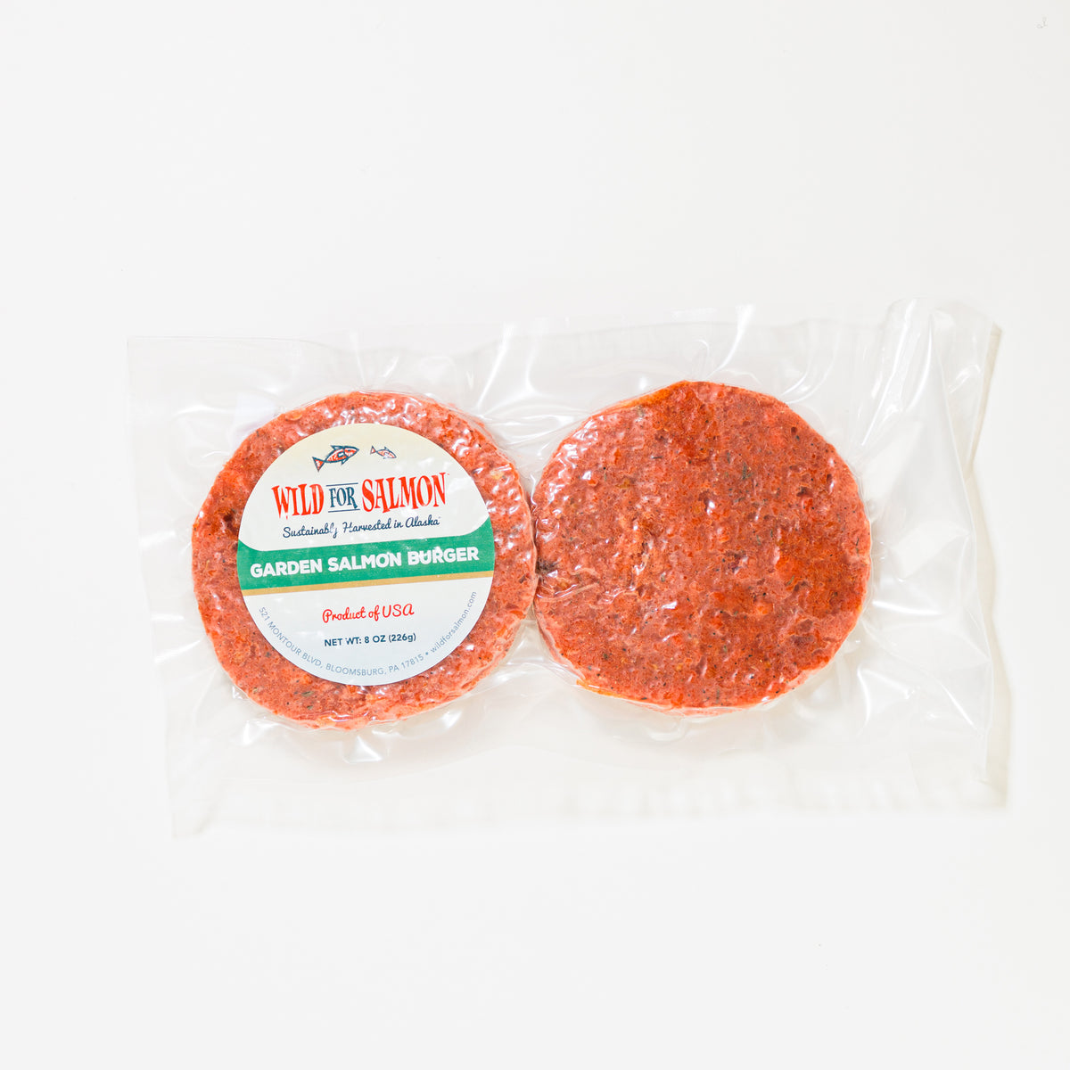 Garden Style Sockeye Salmon Burgers