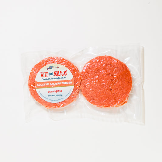 Alaskan Sockeye Salmon Burgers